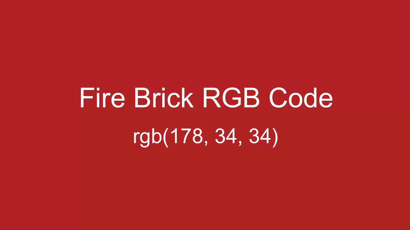 preview image of Fire Brick color and RGB code