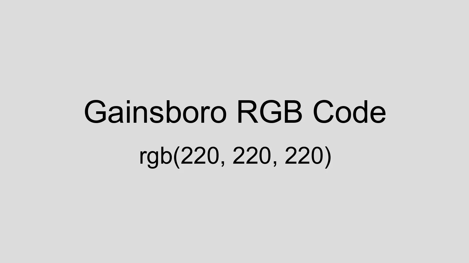 preview image of Gainsboro color and RGB code