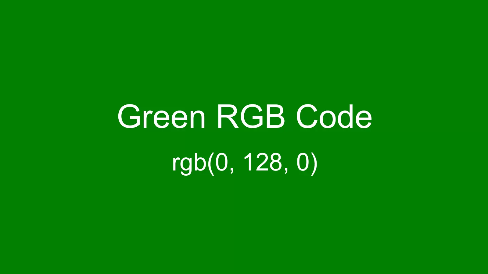 preview image of Green color and RGB code