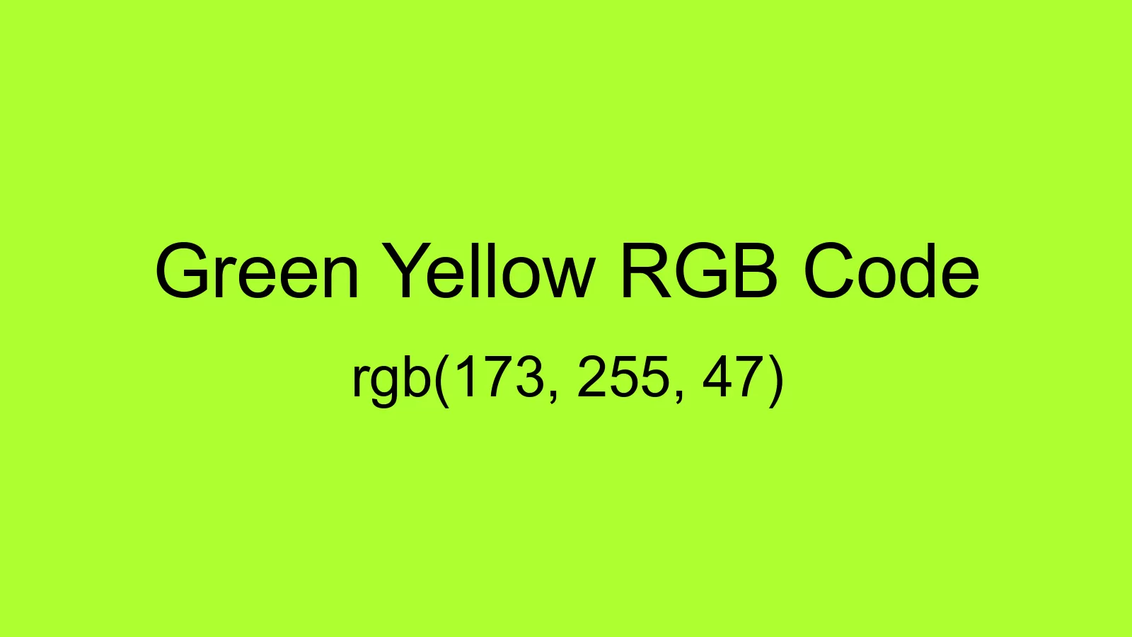 preview image of Green Yellow color and RGB code