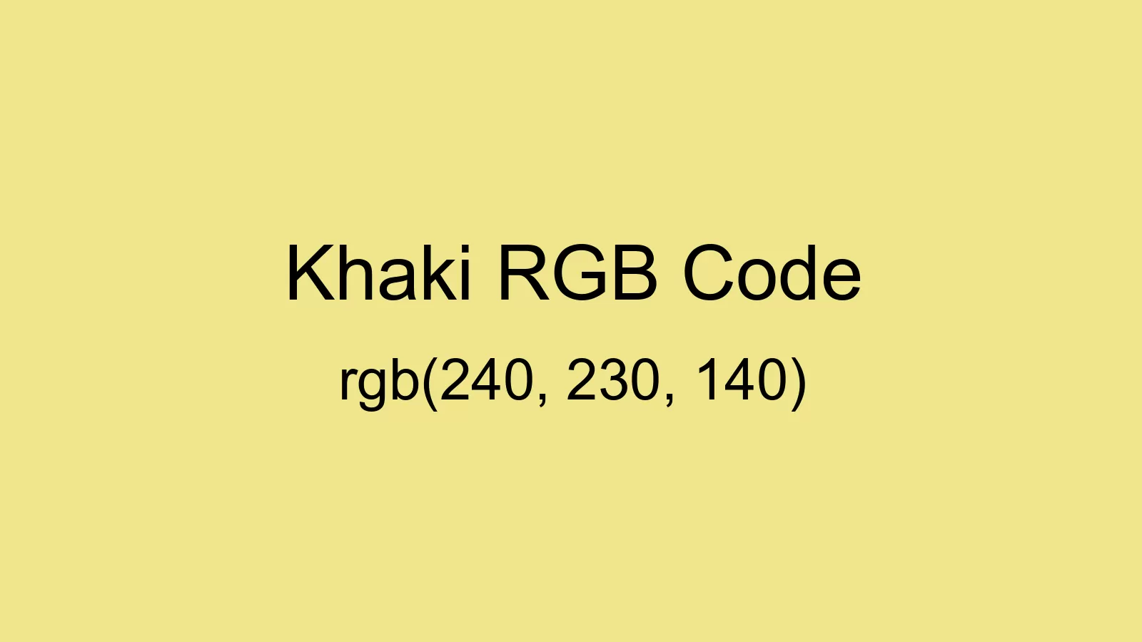 preview image of Khaki color and RGB code