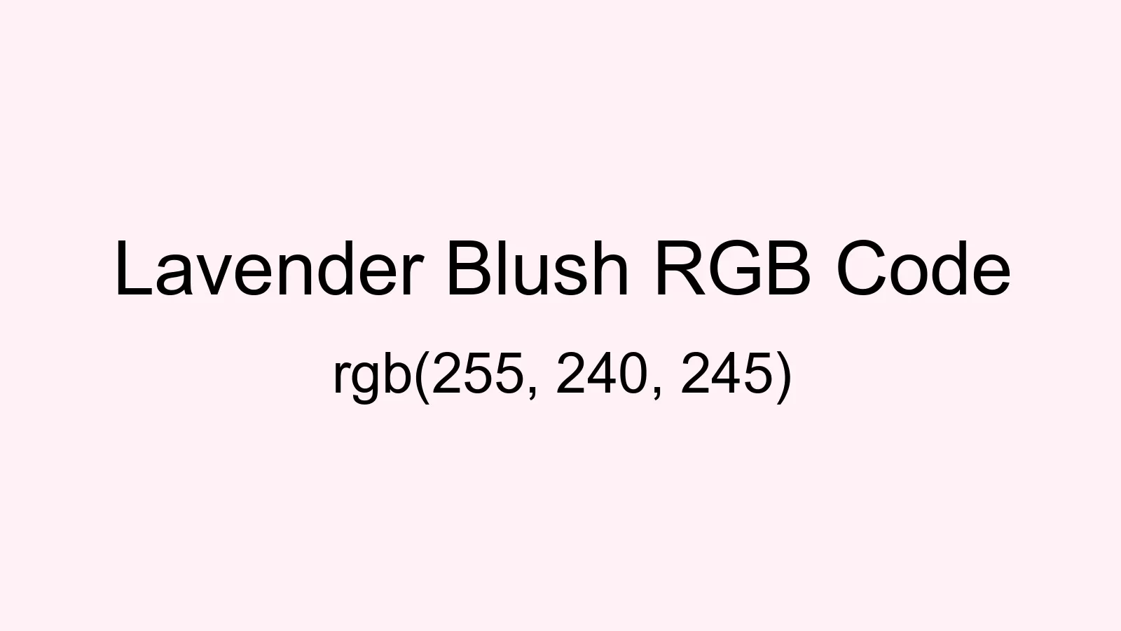 preview image of Lavender Blush color and RGB code