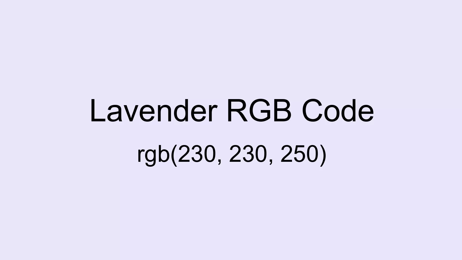 preview image of Lavender color and RGB code