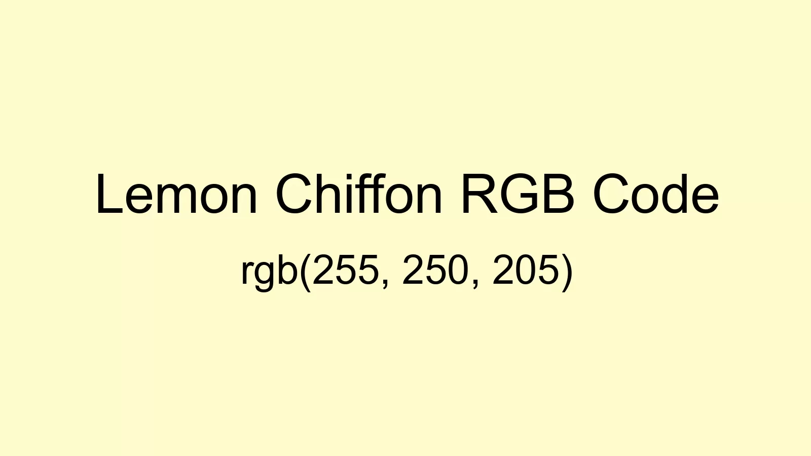 preview image of Lemon Chiffon color and RGB code