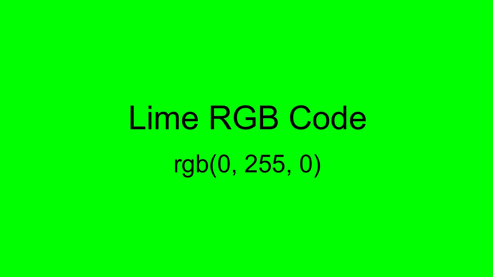 preview image of Lime color and RGB code
