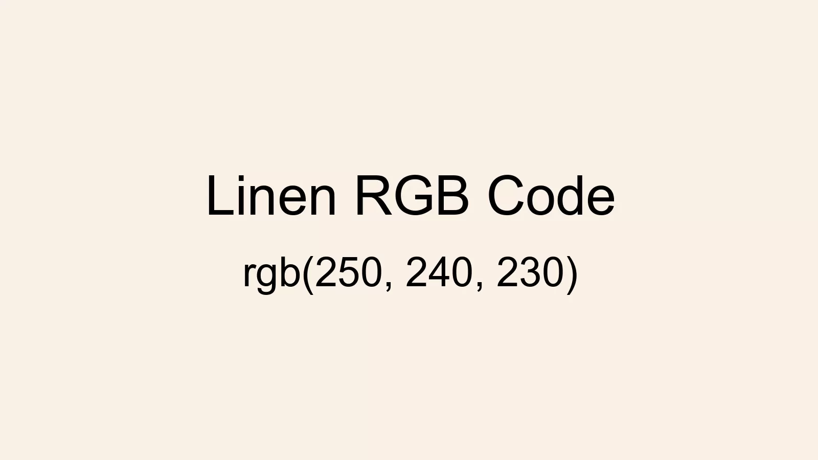 preview image of Linen color and RGB code