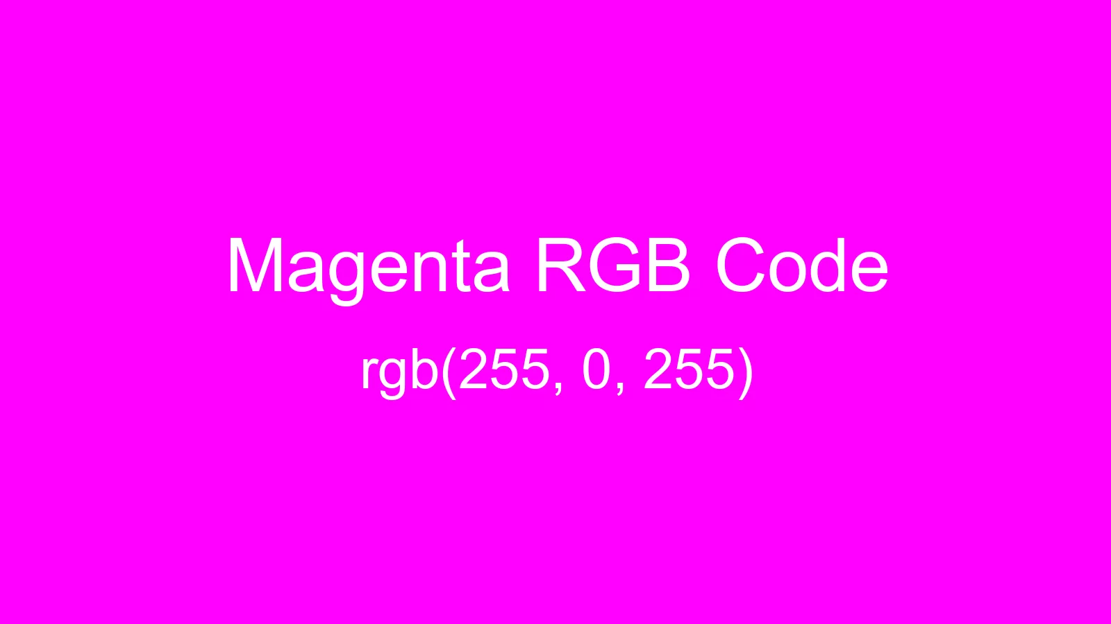 preview image of Magenta color and RGB code
