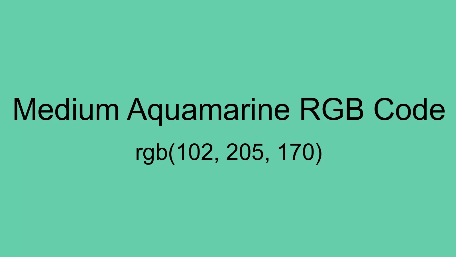preview image of Medium Aquamarine color and RGB code