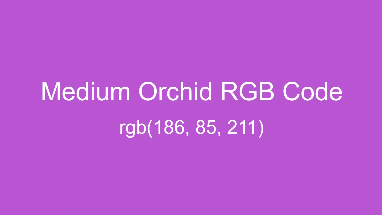 preview image of Medium Orchid color and RGB code