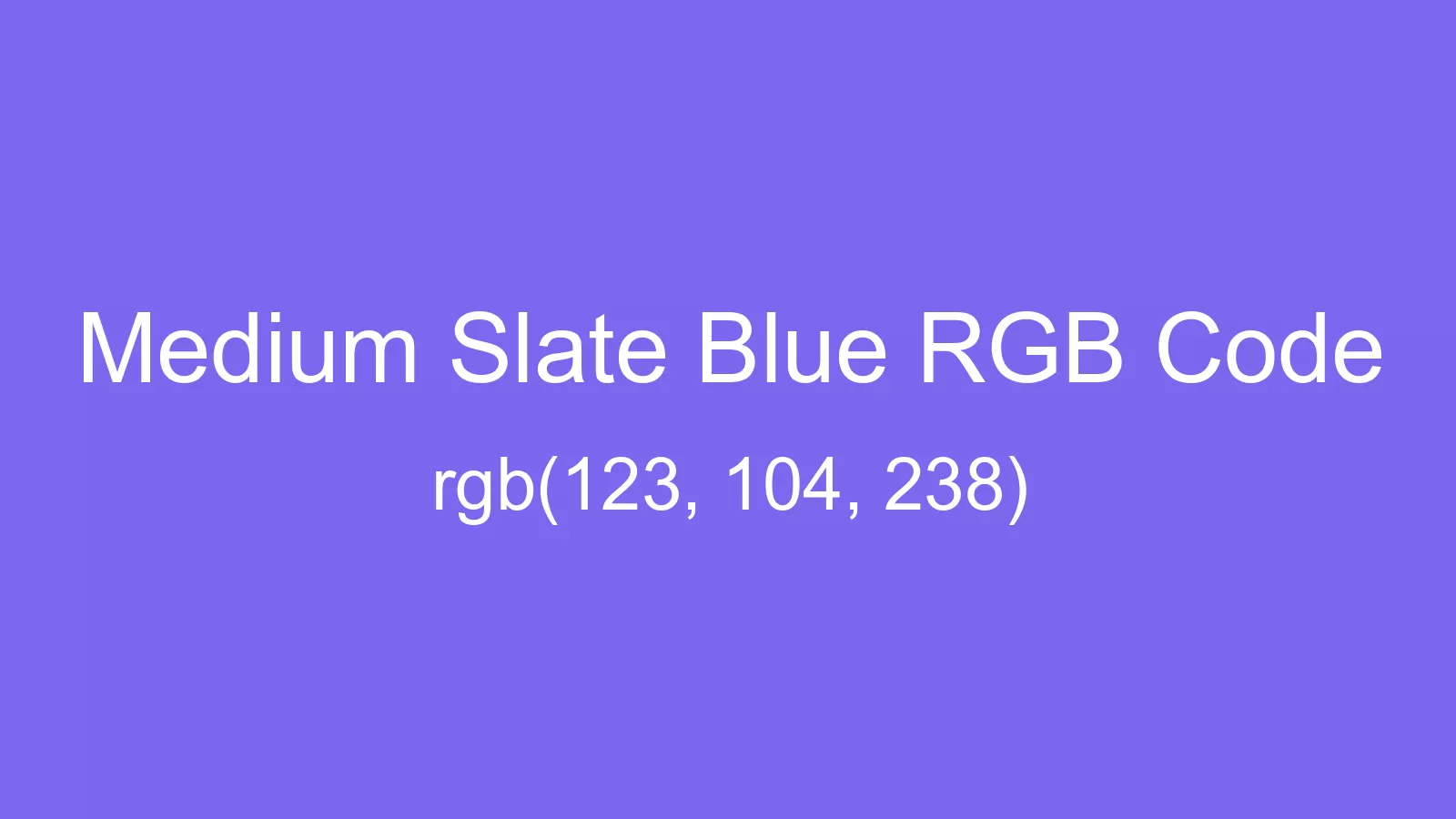preview image of Medium Slate Blue color and RGB code