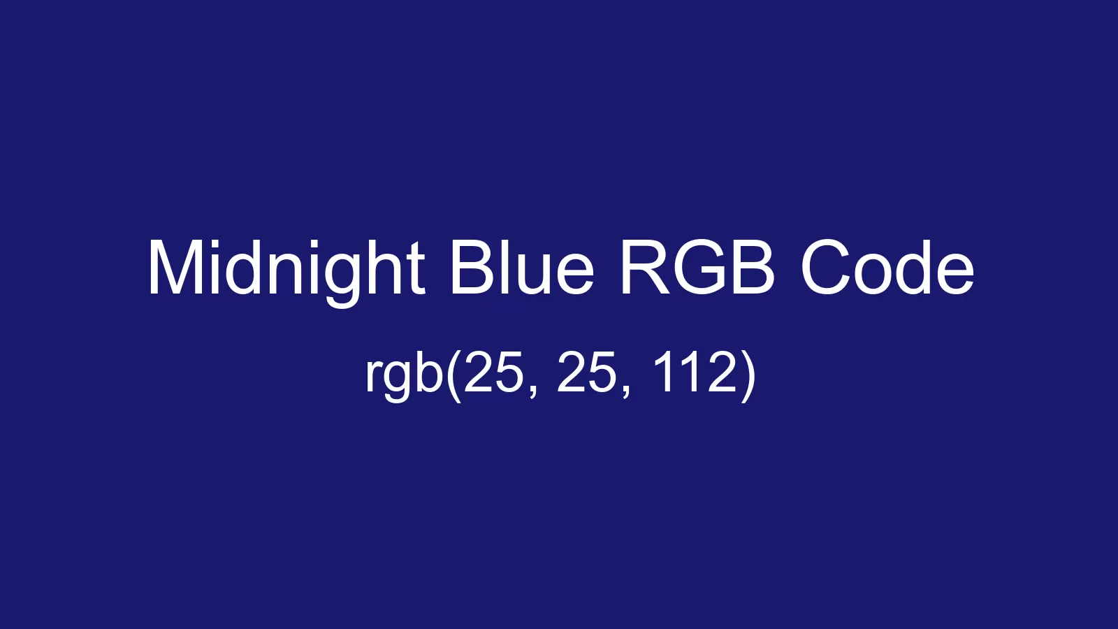 preview image of Midnight Blue color and RGB code