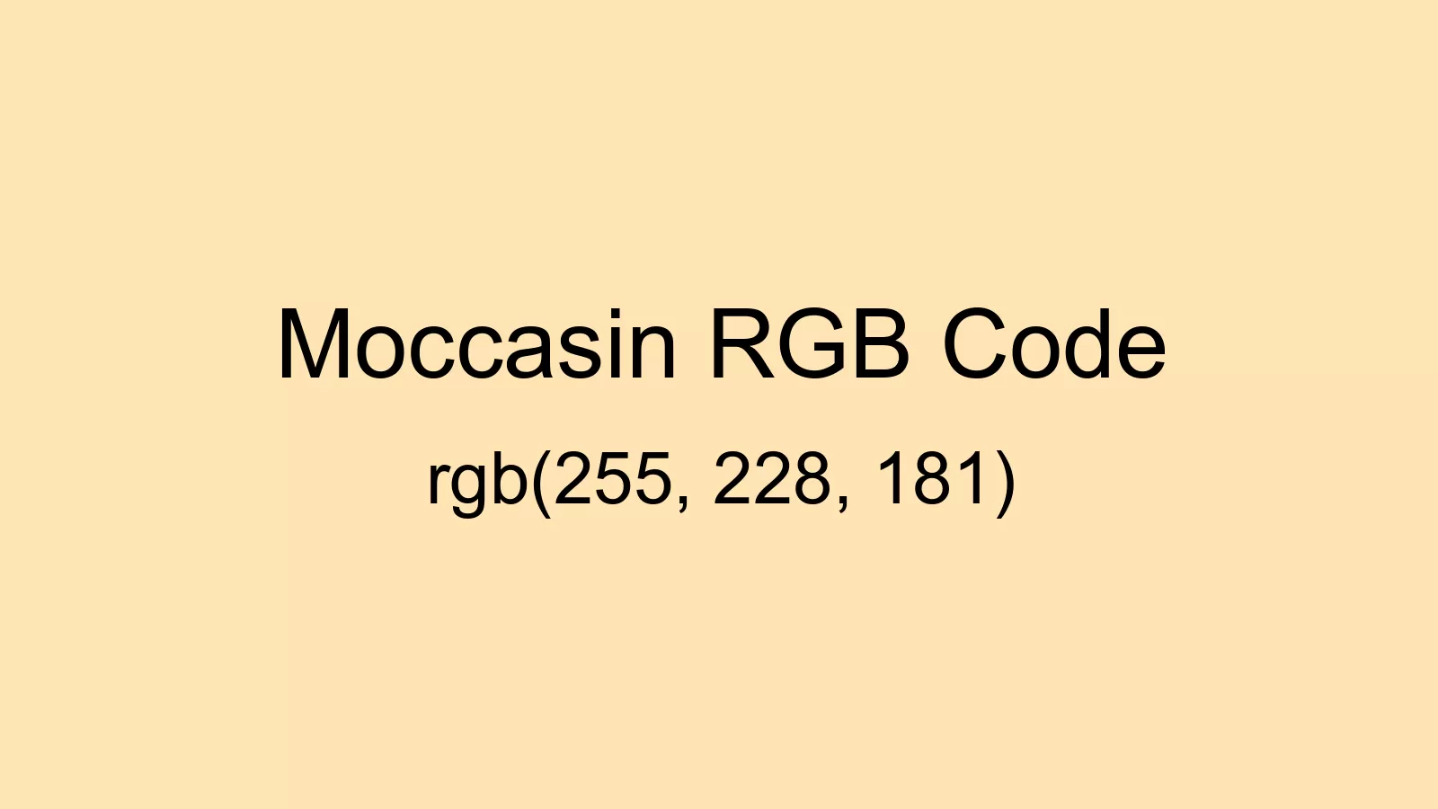 preview image of Moccasin color and RGB code