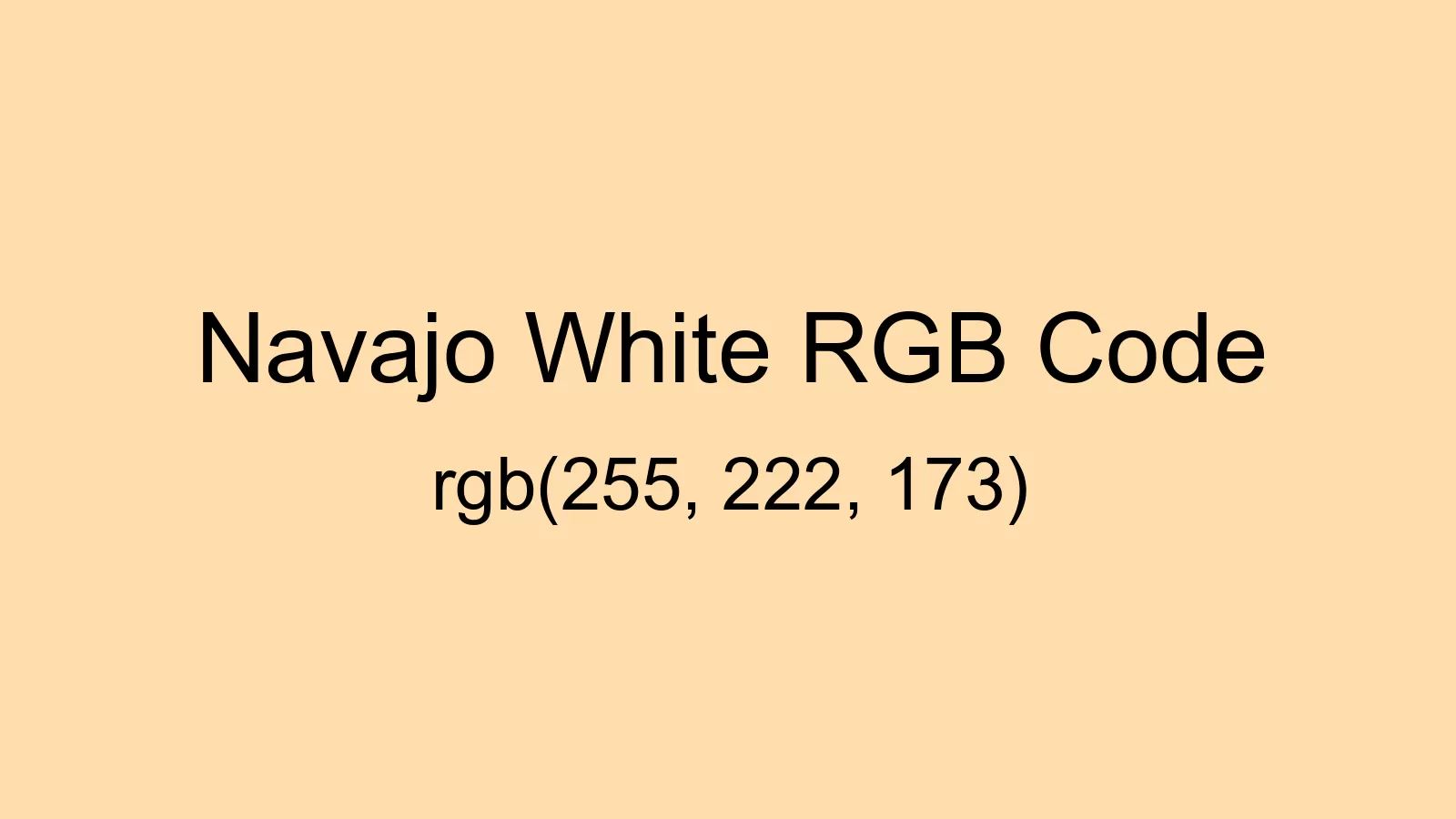preview image of Navajo White color and RGB code
