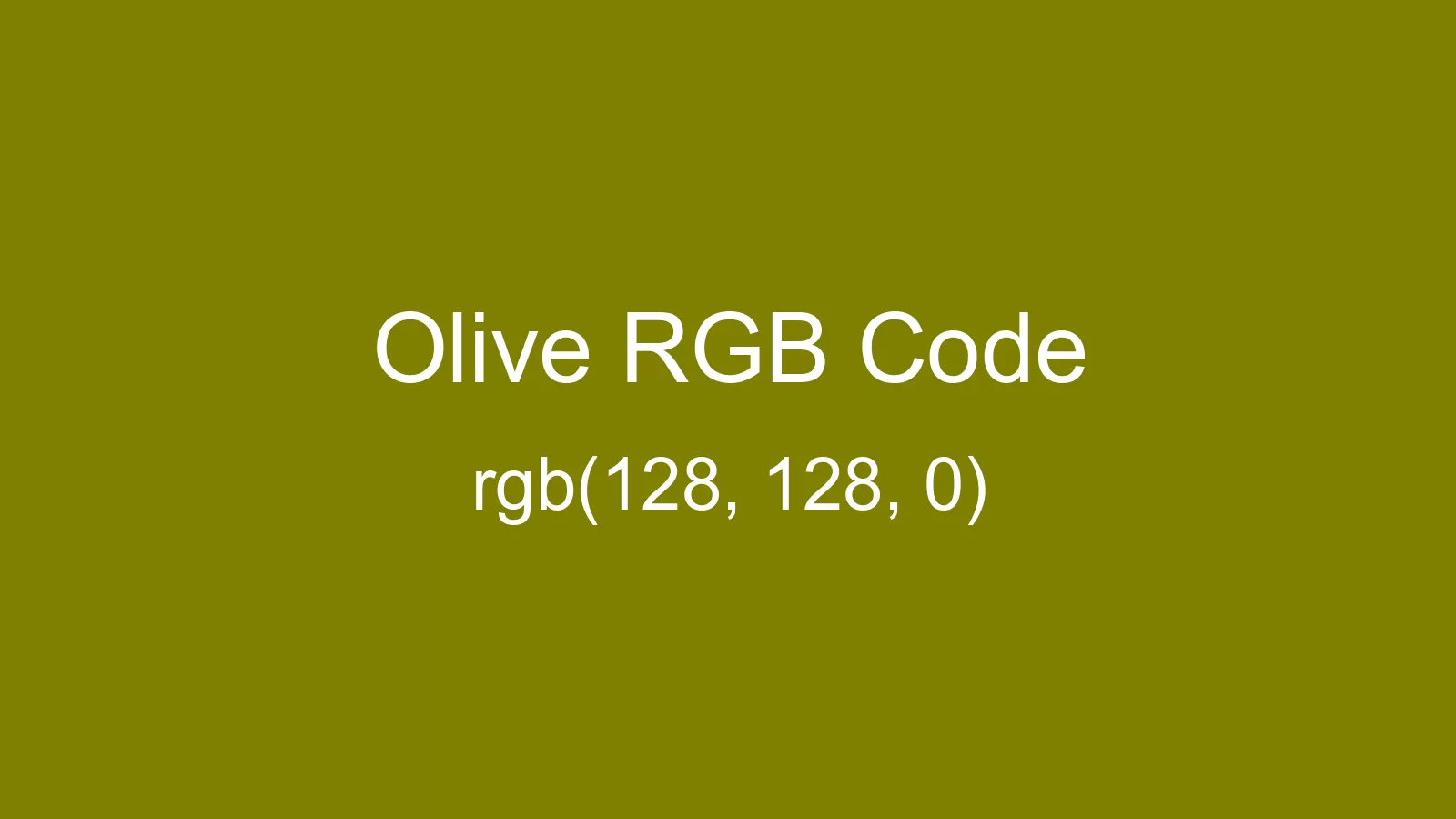 preview image of Olive color and RGB code
