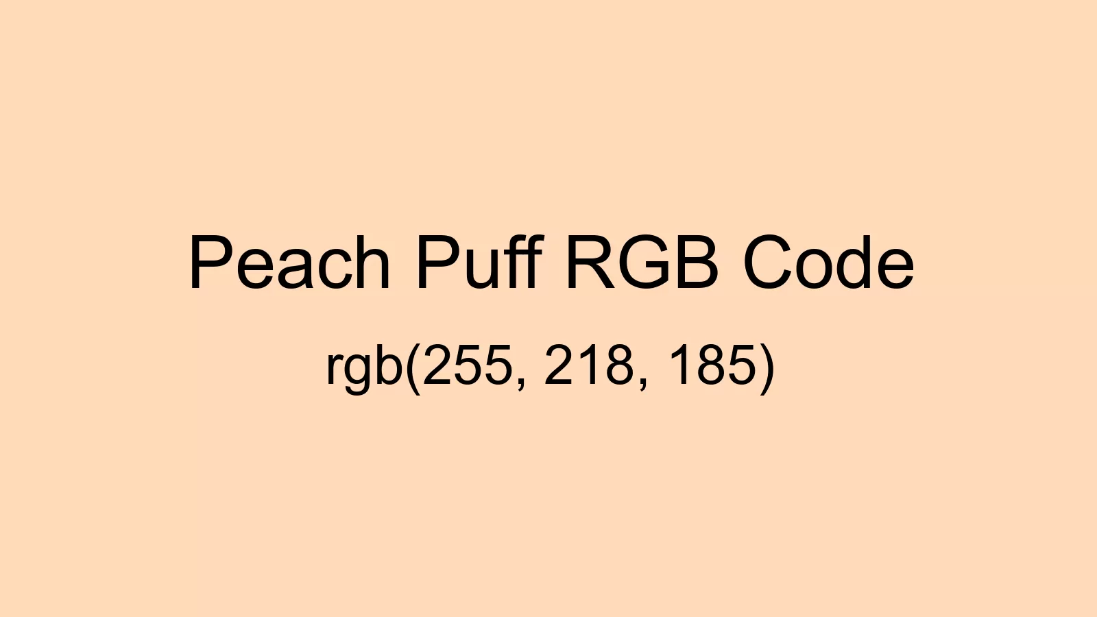 preview image of Peach Puff color and RGB code