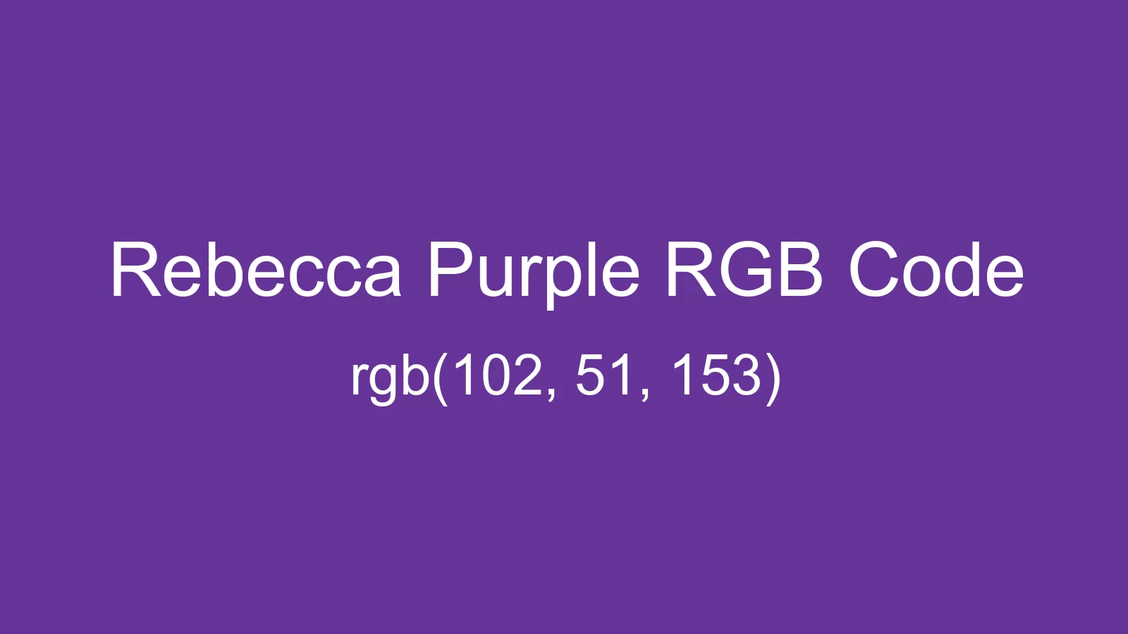 preview image of Rebecca Purple color and RGB code