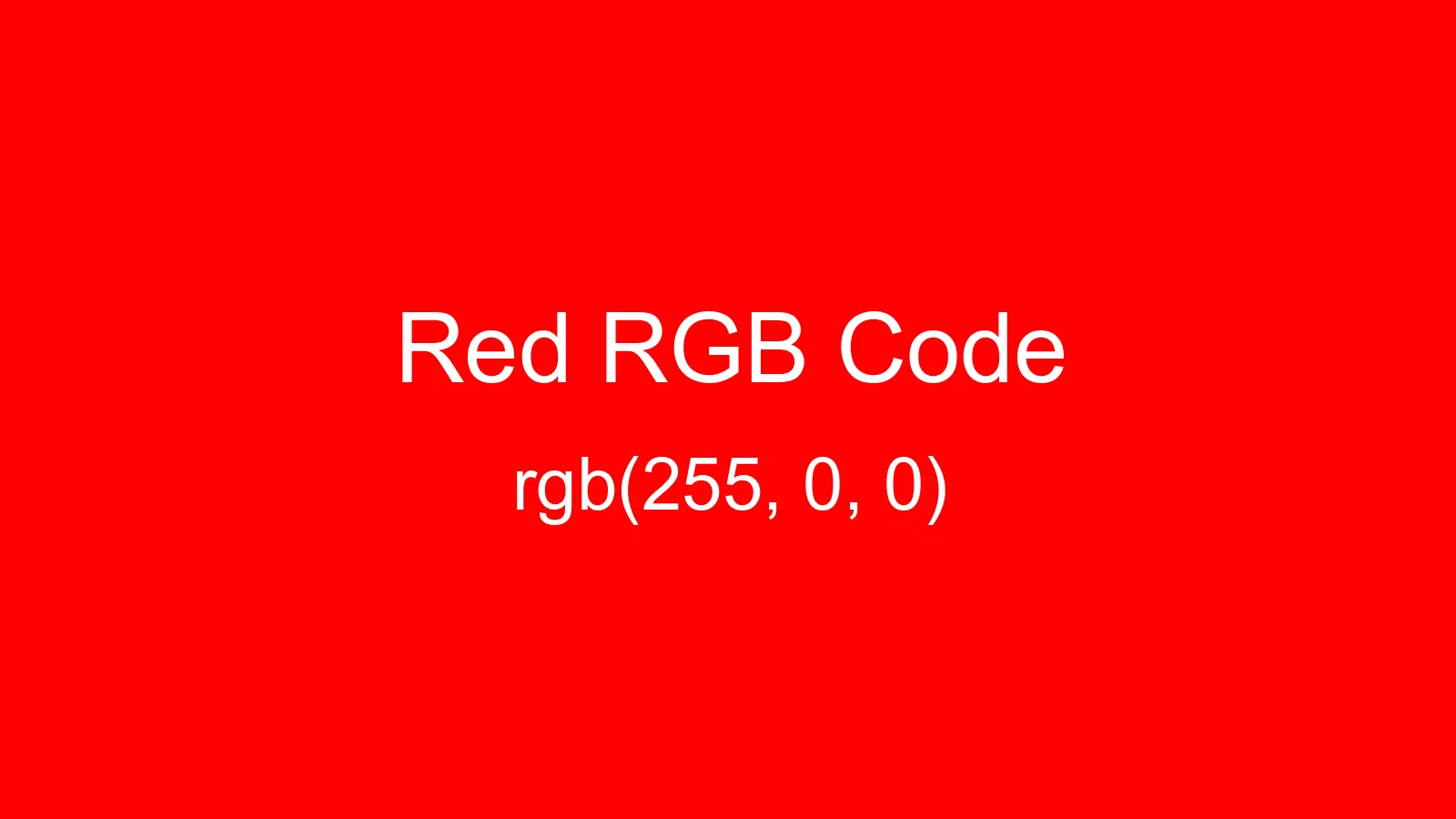 preview image of Red color and RGB code