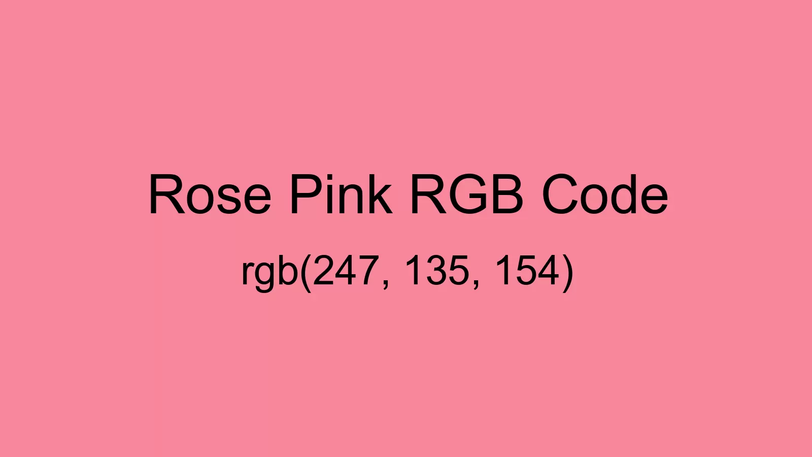 Rose Pink Color, Hex and RGB values | CSSColors.com