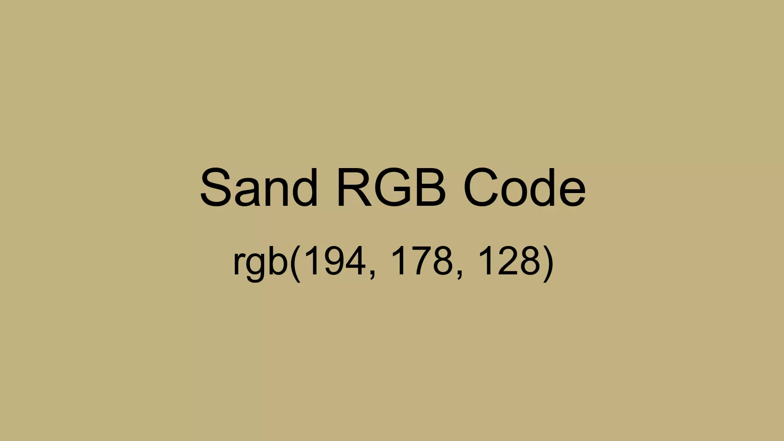 Sand Color, Hex and RGB values | CSSColors.com