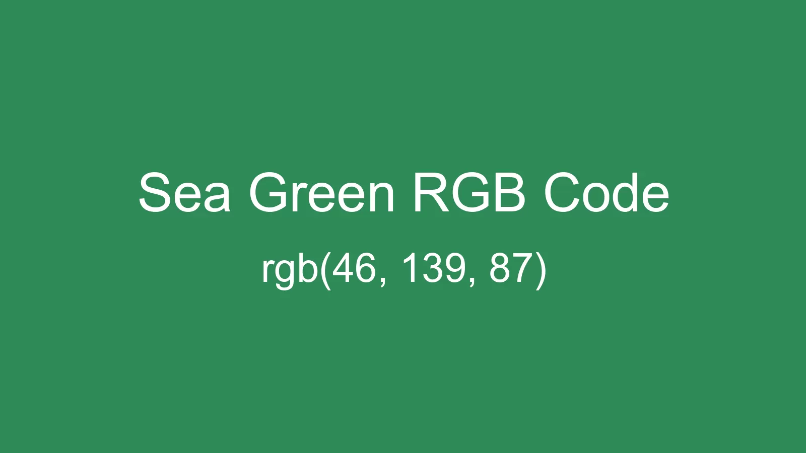 preview image of Sea Green color and RGB code