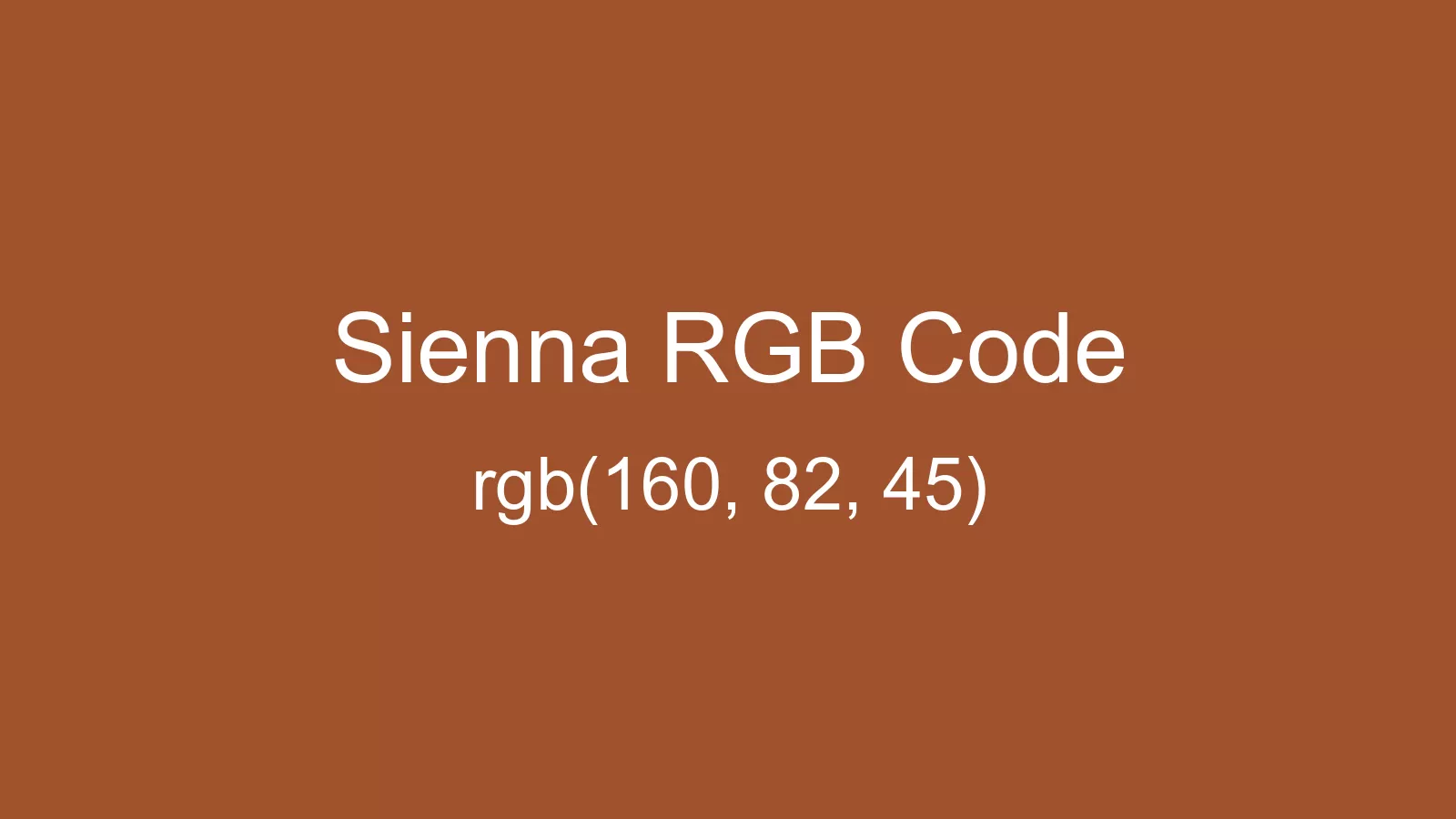preview image of Sienna color and RGB code