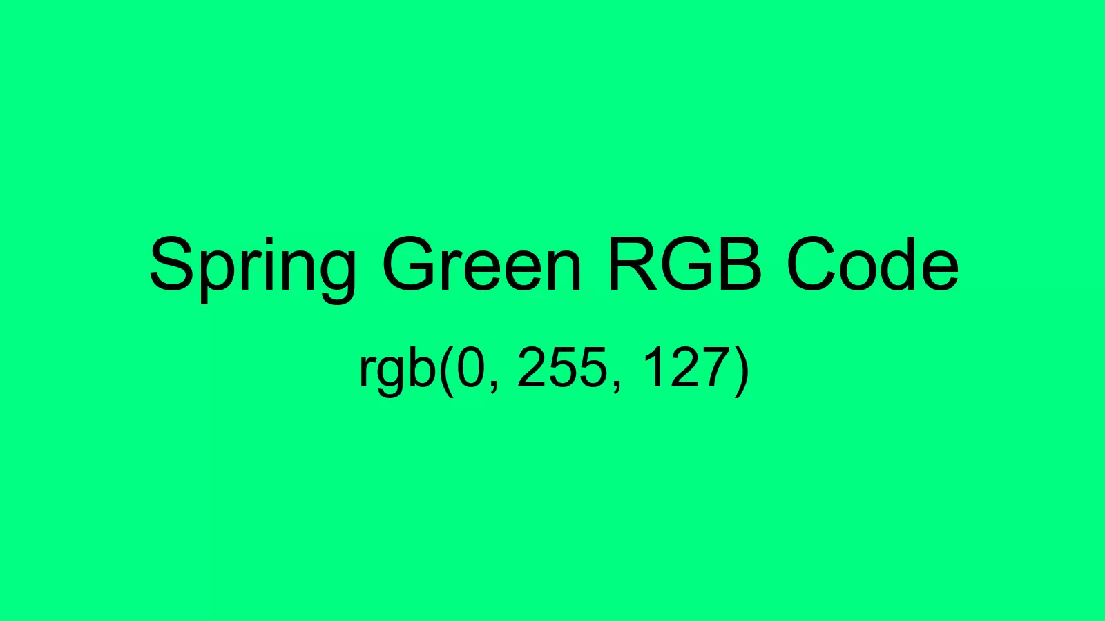 preview image of Spring Green color and RGB code