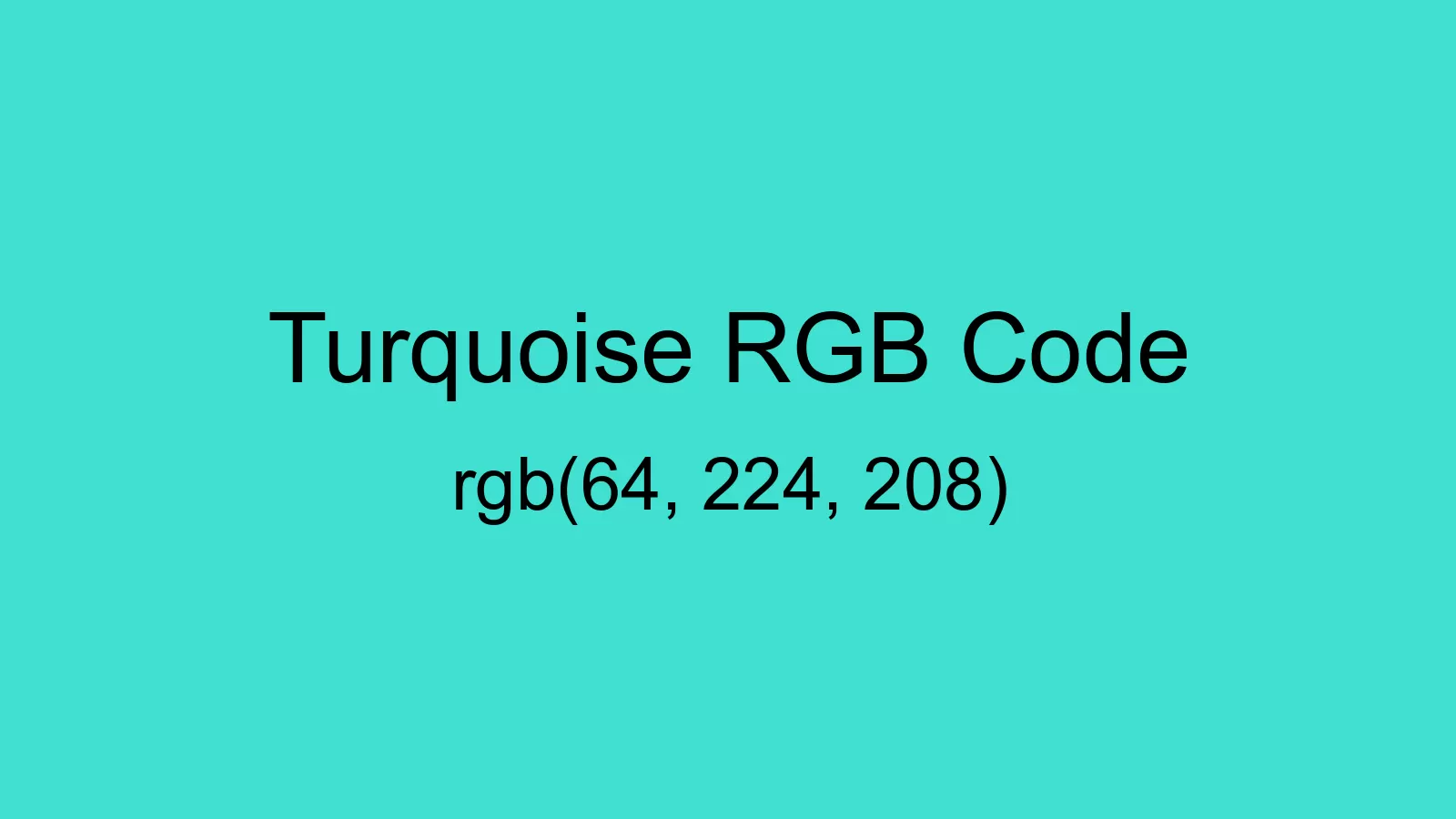 preview image of Turquoise color and RGB code