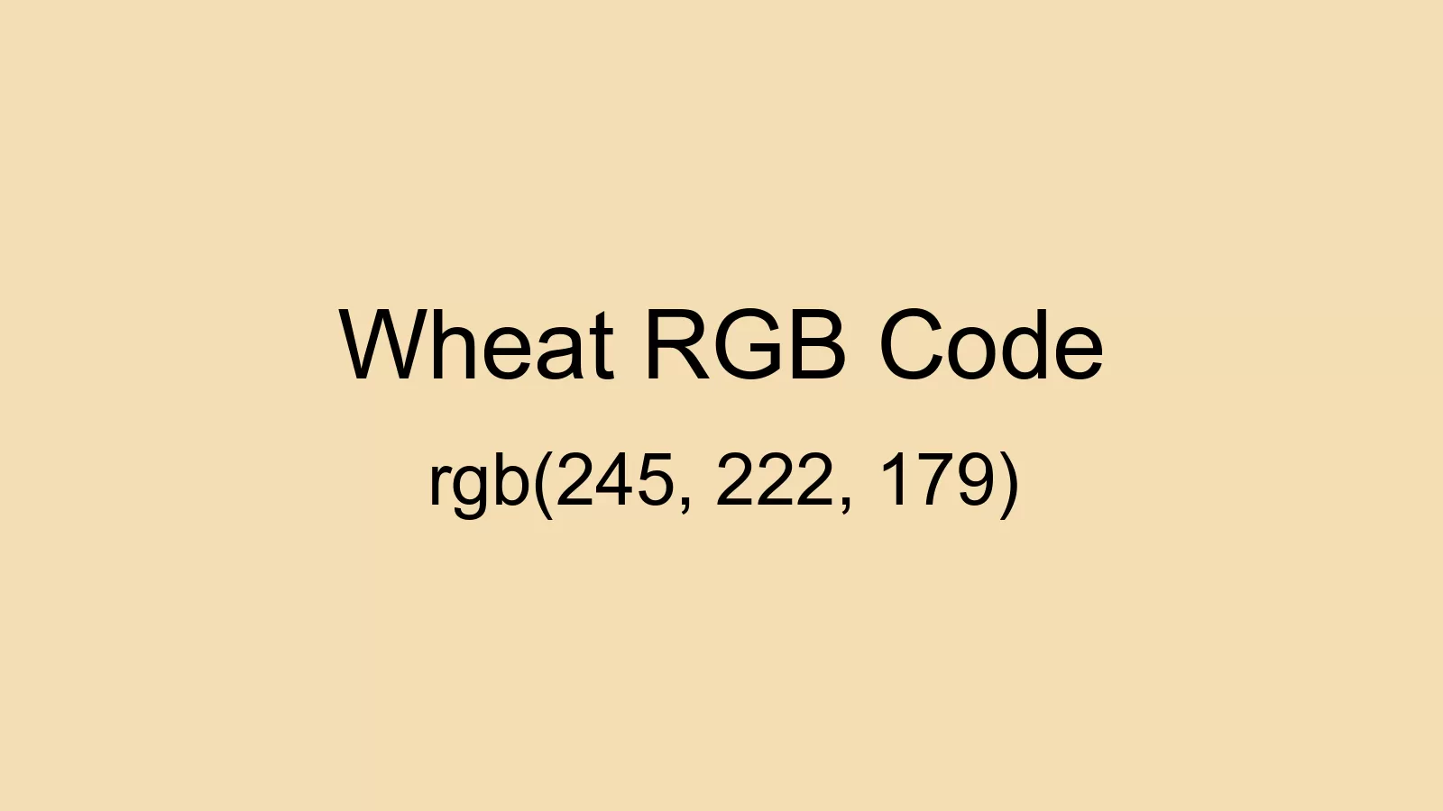 preview image of Wheat color and RGB code