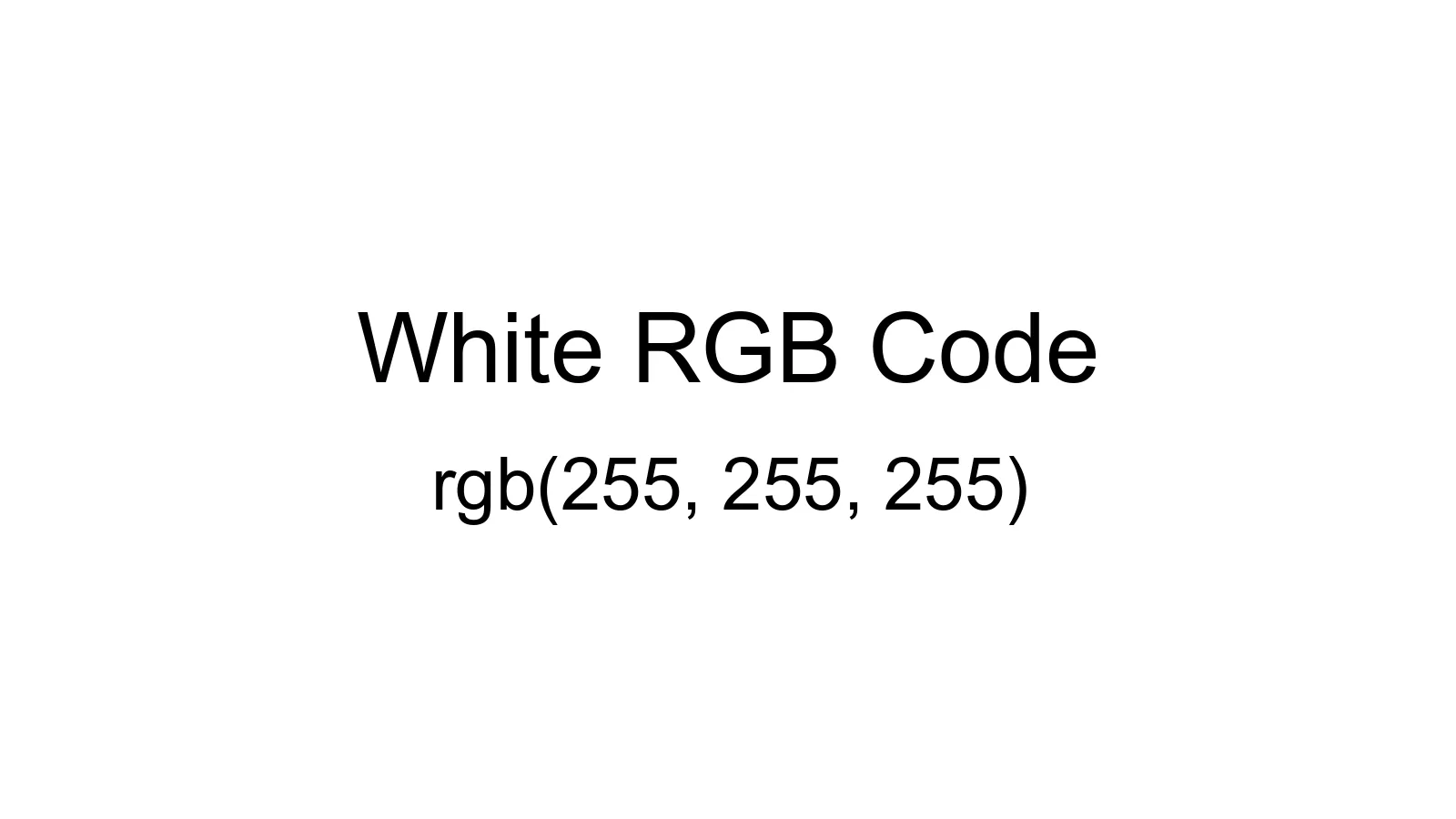 preview image of White color and RGB code