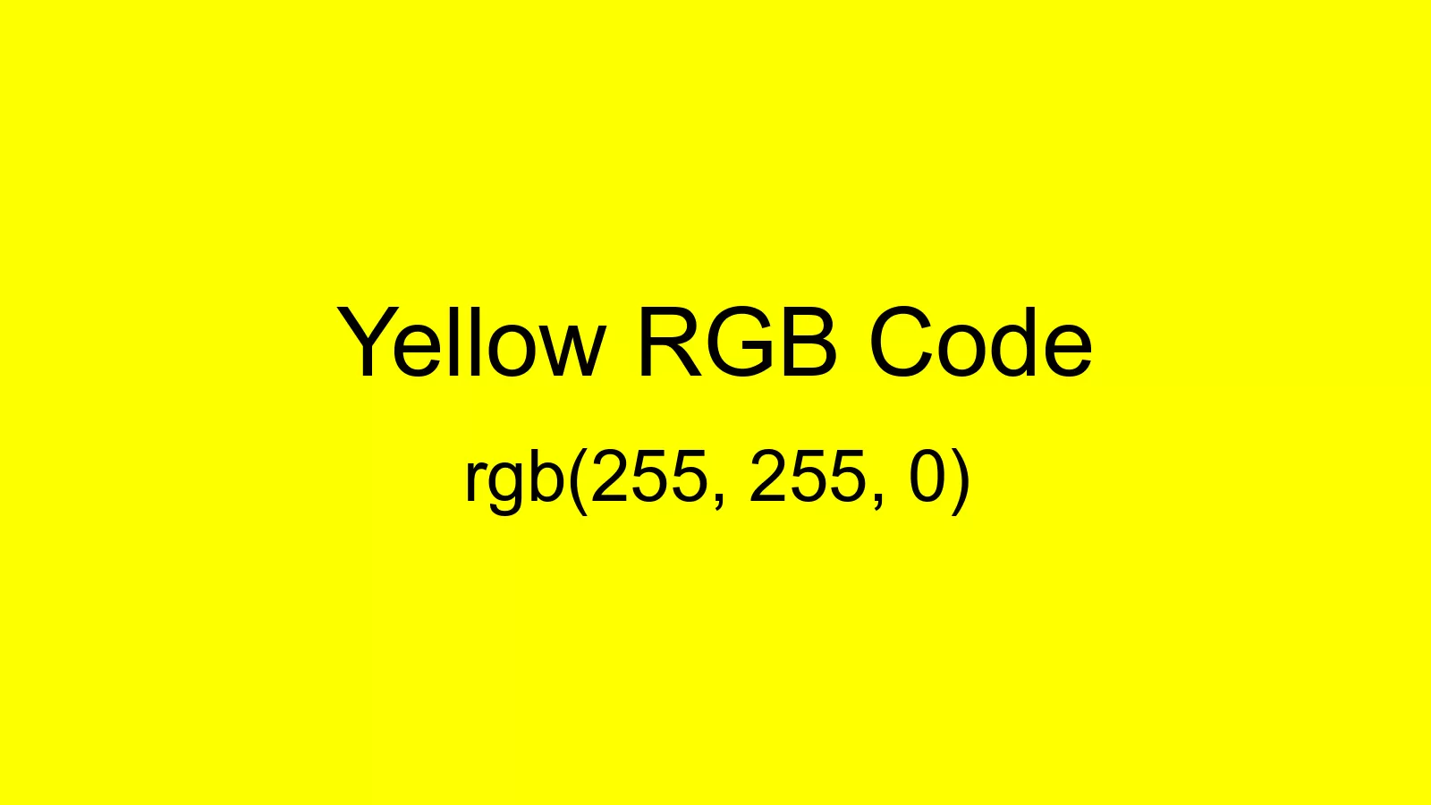 preview image of Yellow color and RGB code